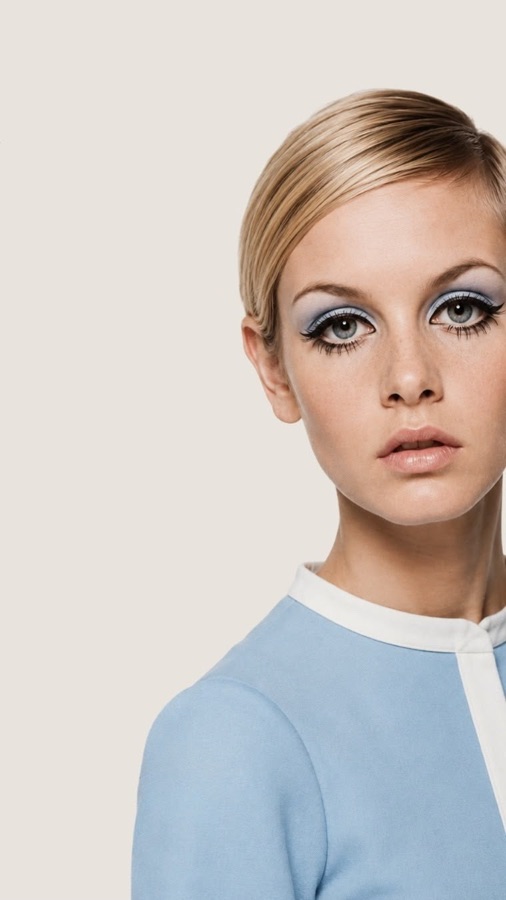 Twiggy showing sanpaku eyes — white visible around the iris